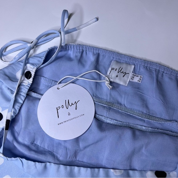 NWT Princess Polly Dare Mini Dress Baby Blue Size 12 - Picture 5 of 11